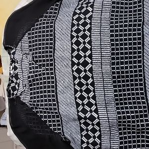 Cato's black & white blouse